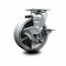 Service Caster 5 Inch V-Groove Semi Steel Cast Iron Swivel Caster with Roller Bearing and Brake SCC-20S520-VGR-TLB - alternate 1